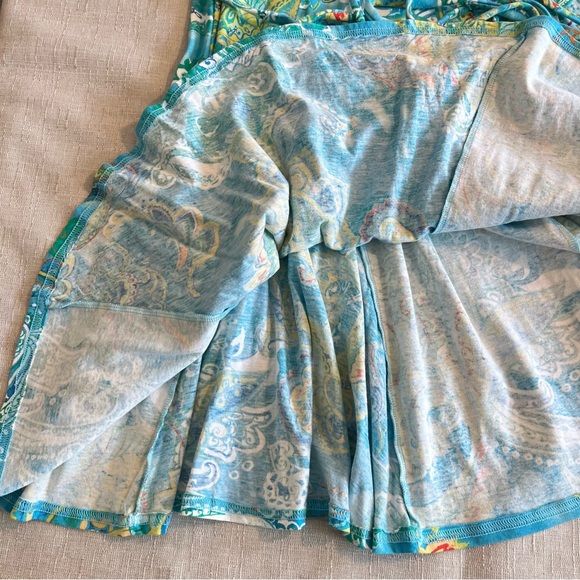 Ralph Lauren Y2K Paisley Ruffle Fit & Flare Sleeveless Dress Cotton Barely Worn - Picture 10 of 16